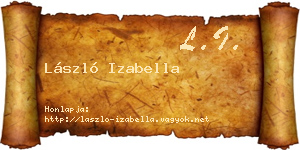 László Izabella névjegykártya