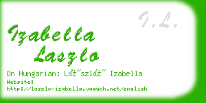 izabella laszlo business card